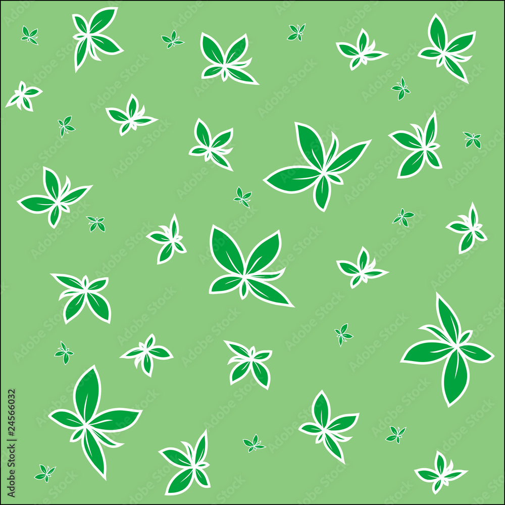Obraz premium leaves pattern