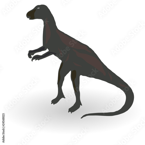 one dinosaur vector illustration