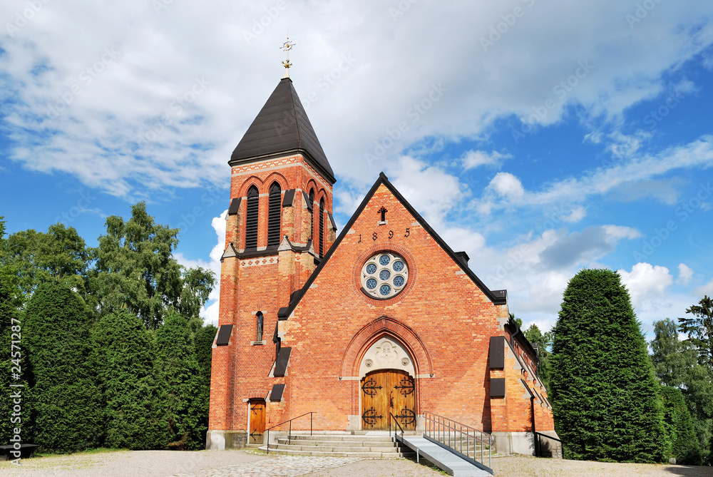 A church in Sandsborg, Sweden