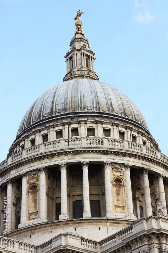 A view of St Paul's Cathedral Dome in London