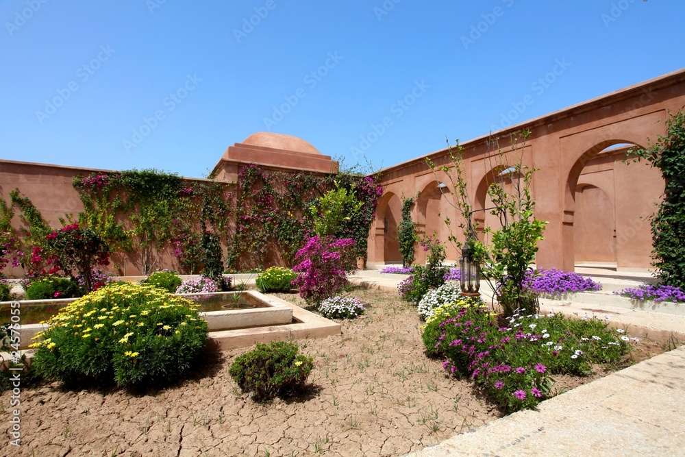 Sécheresse dans un jardin oriental