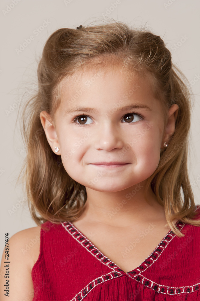 Portrait of pretty little 5 year old Portrait of pretty little 5 year old