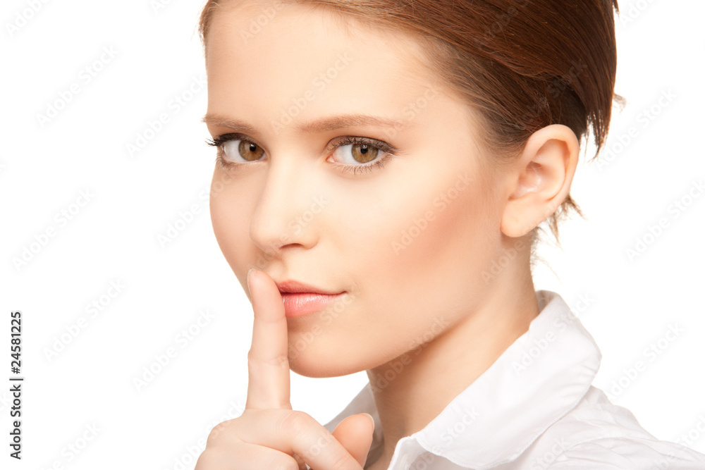 finger on lips finger on lips