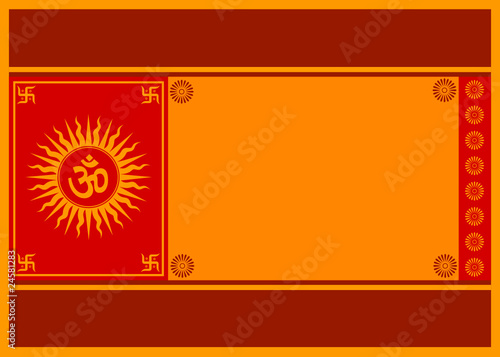 Om Sign Card Template