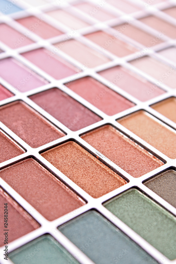 Fototapeta premium Big eye shadow kit as a background
