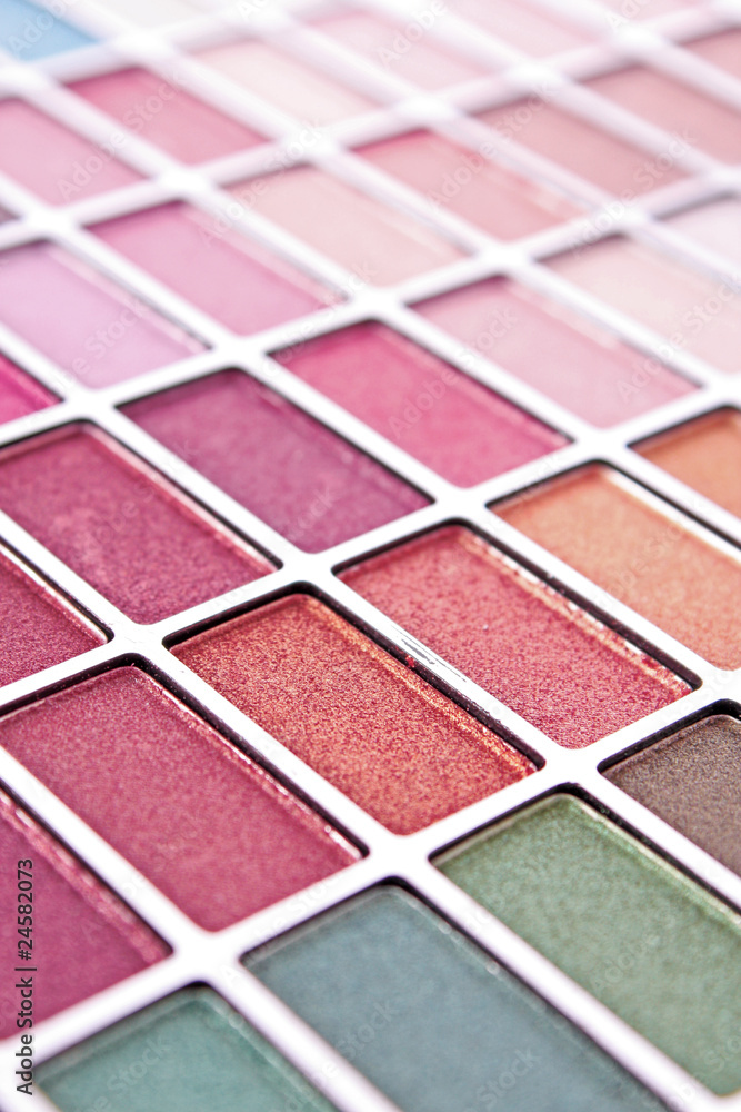 Big eye shadow kit as a background Big eye shadow kit as a background