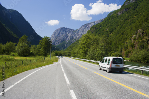 Road at Gudvangen, Norway © Morten Almeland