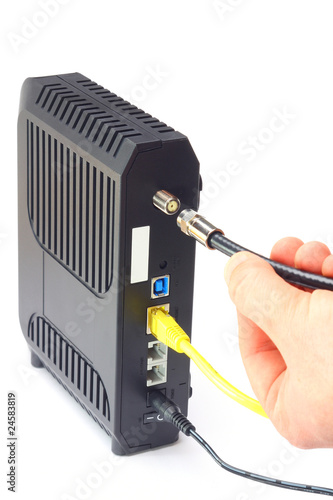 Obraz na płótnie Cable modem
