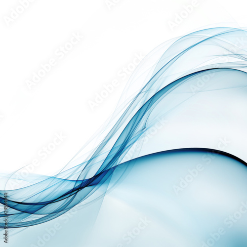 blue waves isolated on white background