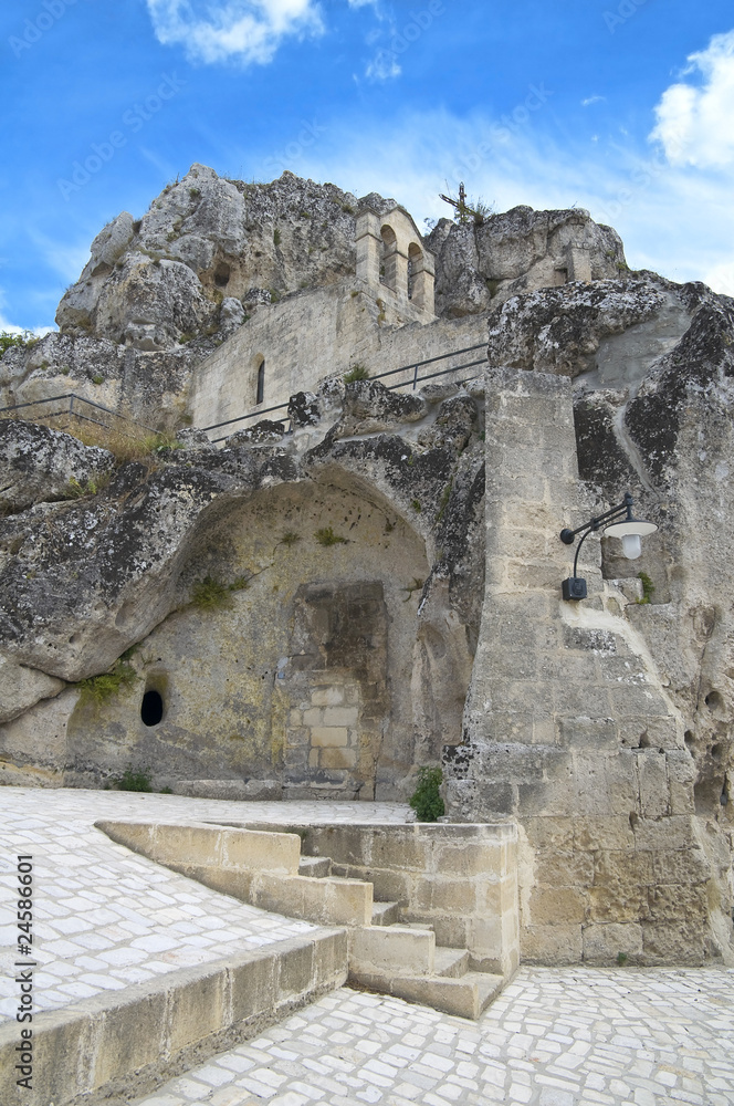 Madonna de Idris Rock-church. Sassi of Matera. Basilicata.