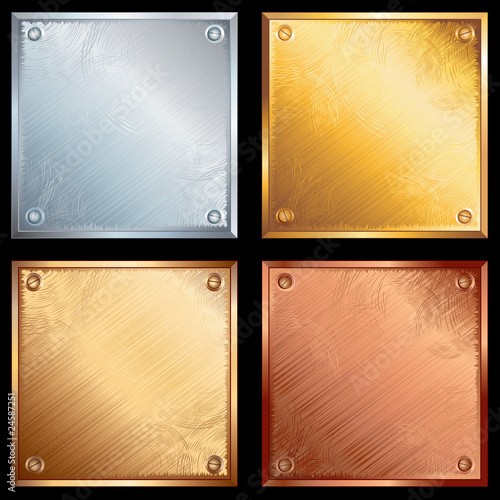 Metal plates set