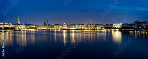 Panoramaaufnahme der Hamburger Innenstadt