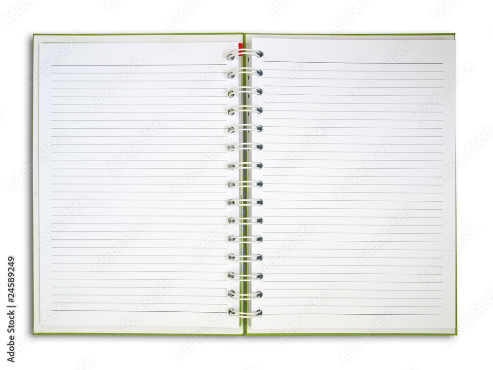 Blank NoteBook open two face Blank NoteBook open two face