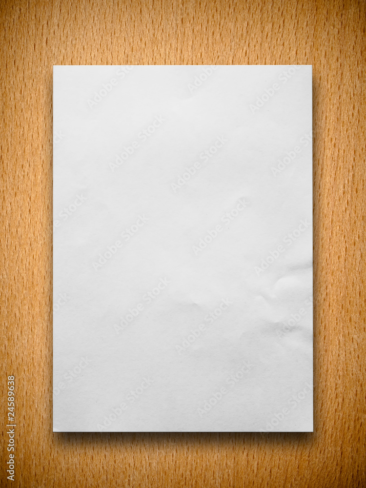 White paper on wood White paper on wood