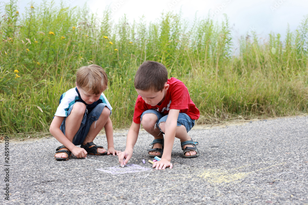 Fototapeta premium little artists