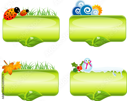 Collection season stickers