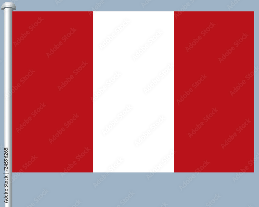 Flaggenserie-Suedamerika-Peru