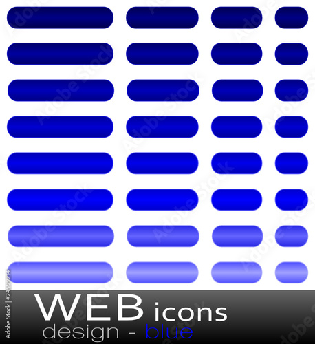 webicon vectorset - blue
