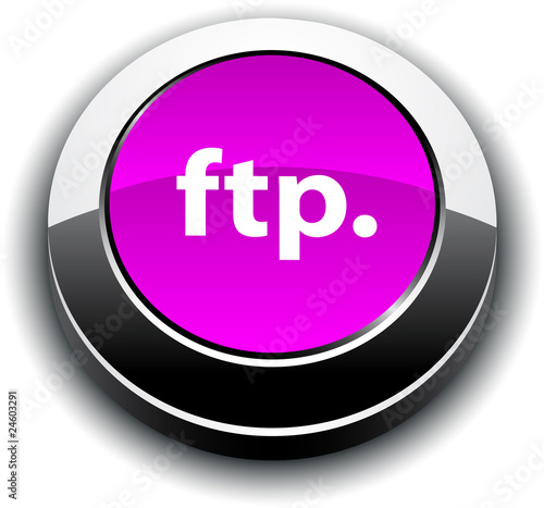 FTP 3d round button.