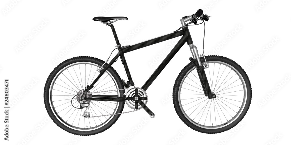 Fototapeta premium carbonbike vor weiß v3