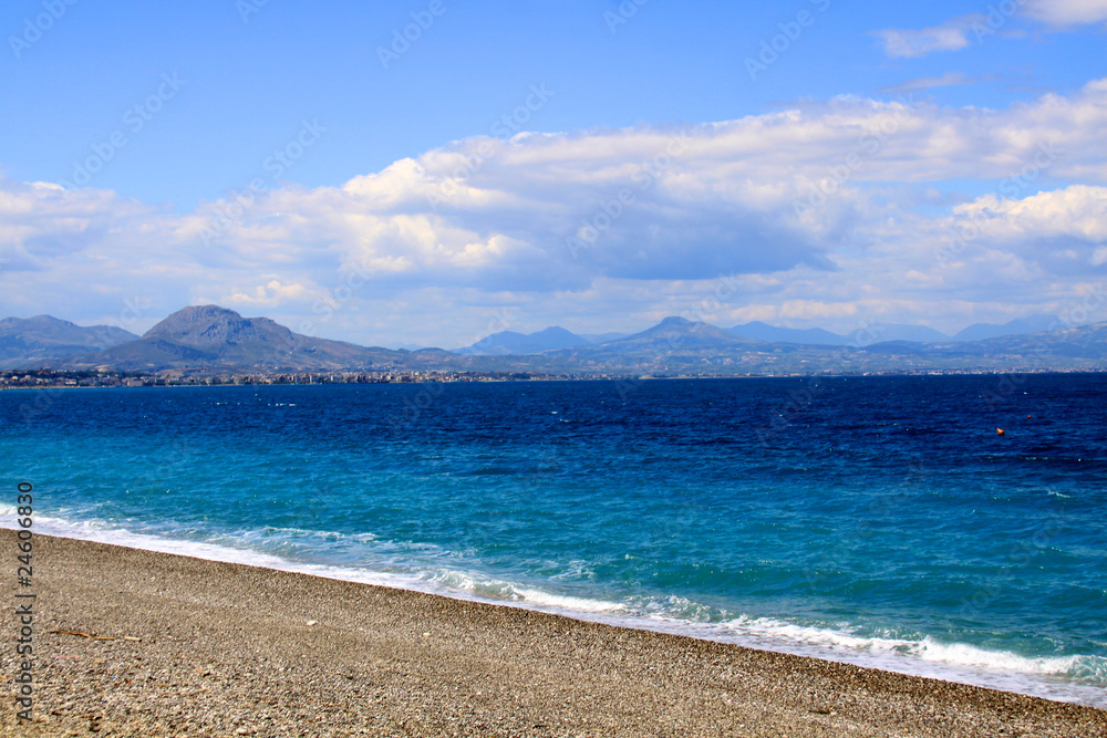 Beach on Samos Island, Greece