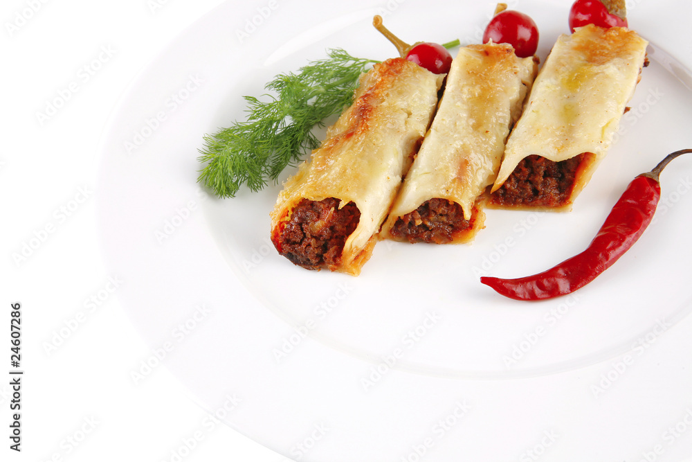 cannelloni and red hot peppers cannelloni and red hot peppers