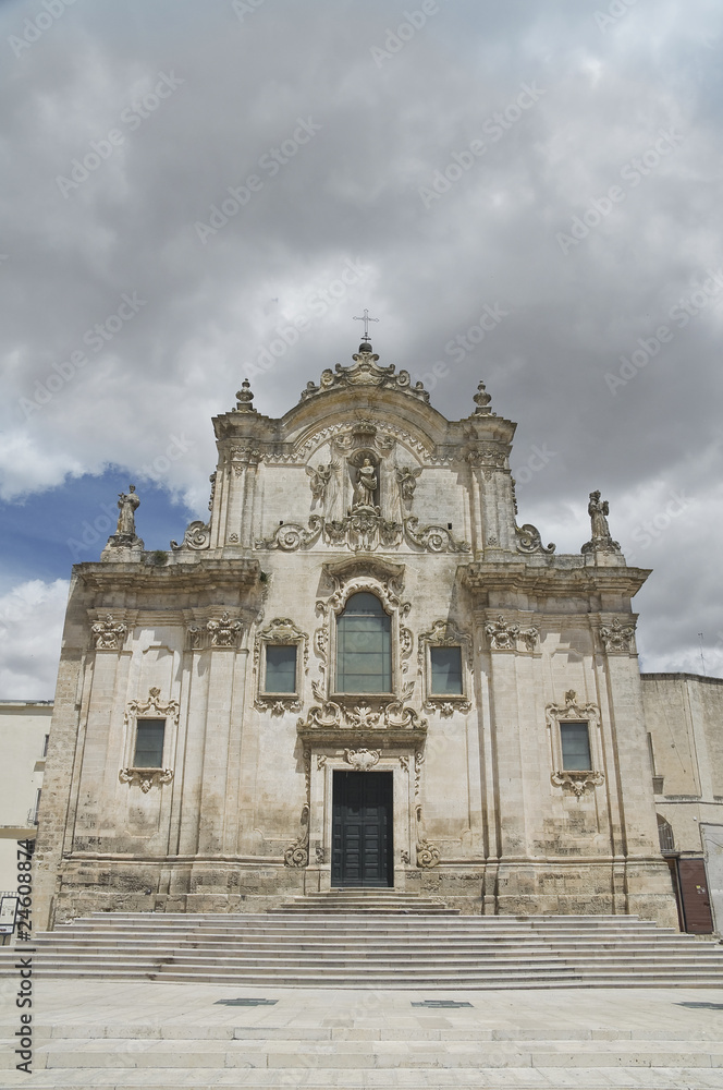 St. Francesco d'Assisi Church. Matera. Basilicata.