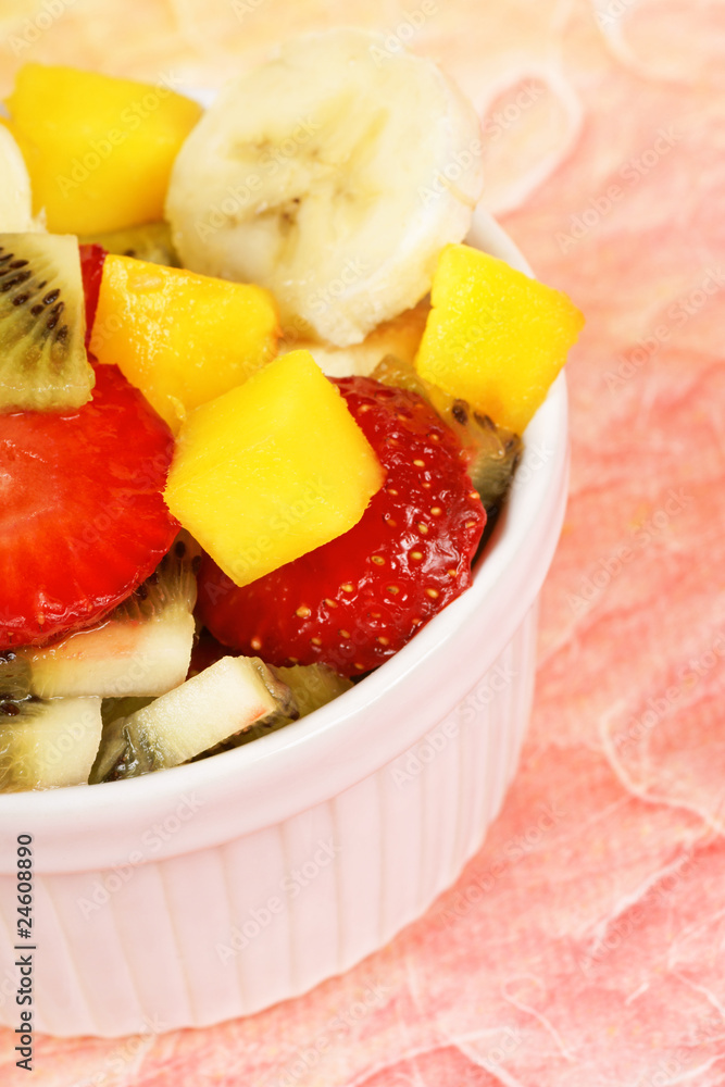 Fresh fruit salad close-up Fresh fruit salad close-up