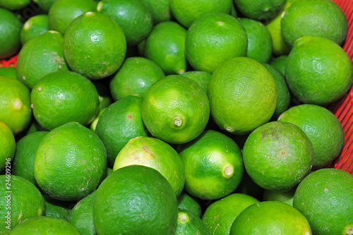 green lemon in the market
