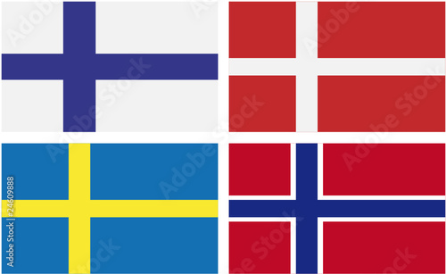 Flaggen Skandinavien