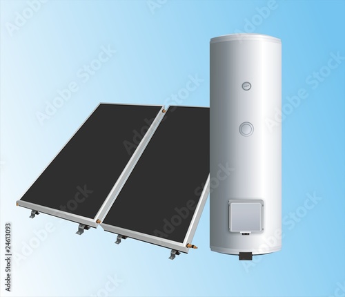 solar panels to the boiler for heating water2