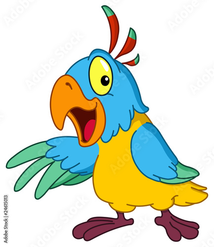 Presenting parrot