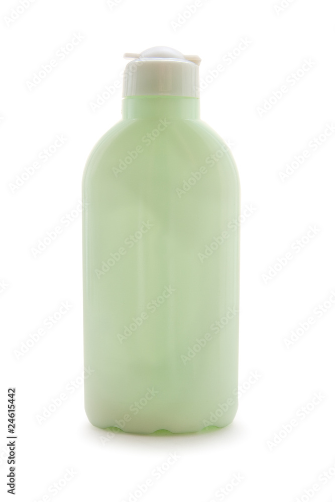 light green bottle isolated on a white background light green bottle isolated on a white background