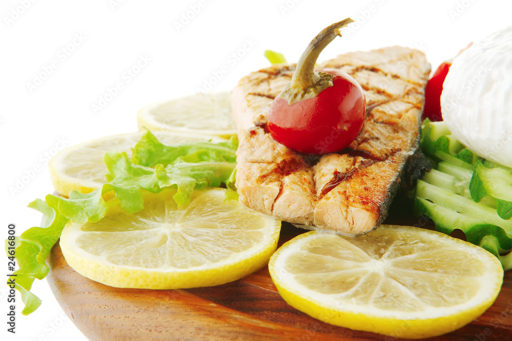 salmon, lemon and soft cheese salmon, lemon and soft cheese