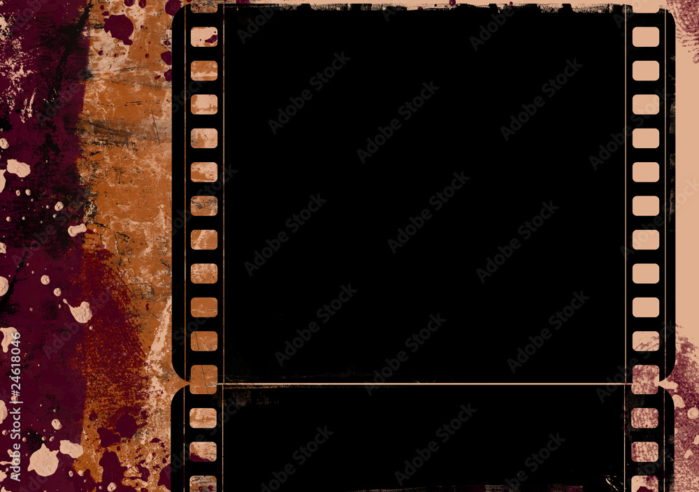 Obraz premium Grunge film frame with space for your text and image