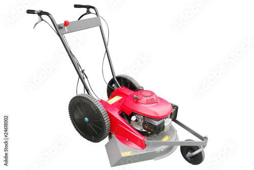 lawn mower isolated