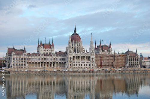 Parliament Building and River Danube - Budapest, Hungary
