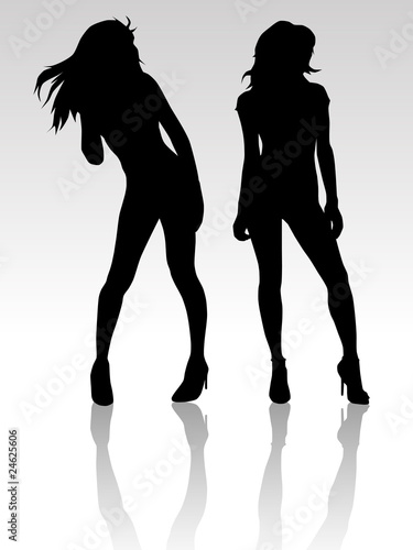 Vector model girls