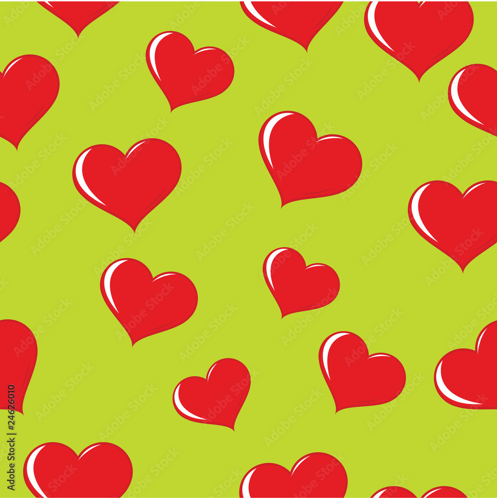 seamless wrapping paper with hearts.
