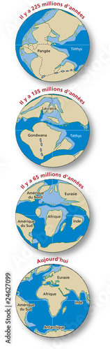 Tectonique des plaques : l'expansion de la Pangée