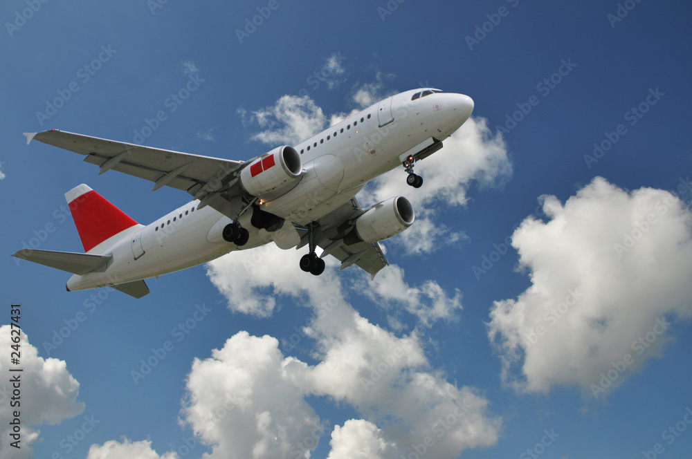 Fototapeta premium Aircraft at take-off