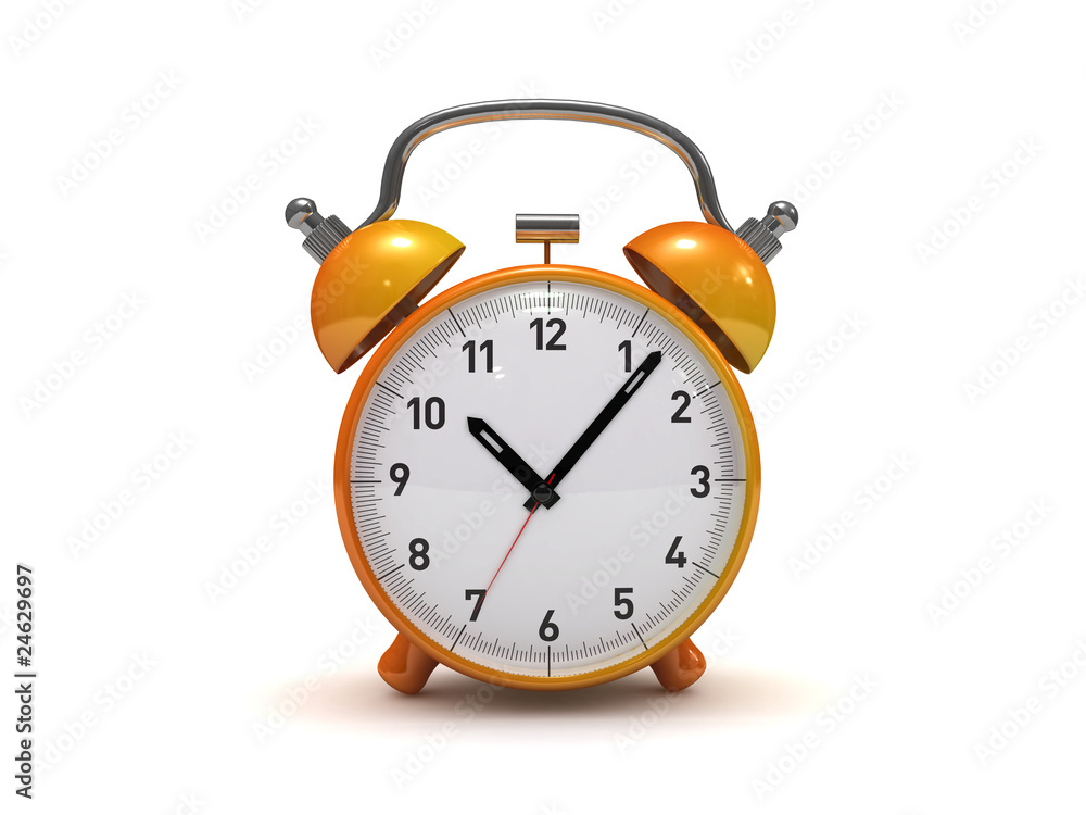 Alarm clock isolated 3d rendered Alarm clock isolated 3d rendered