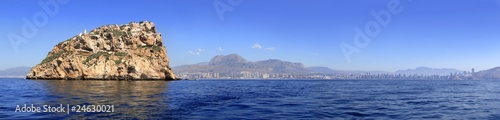 Benidorm panoramic view from island