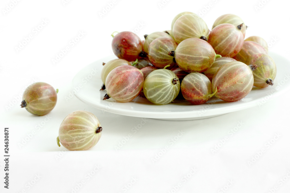 Gooseberry on the plate