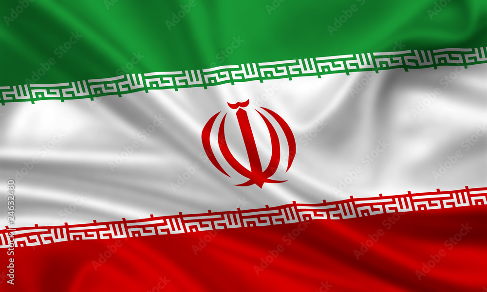 Fototapeta premium Flag if Iran Fahne Flagge