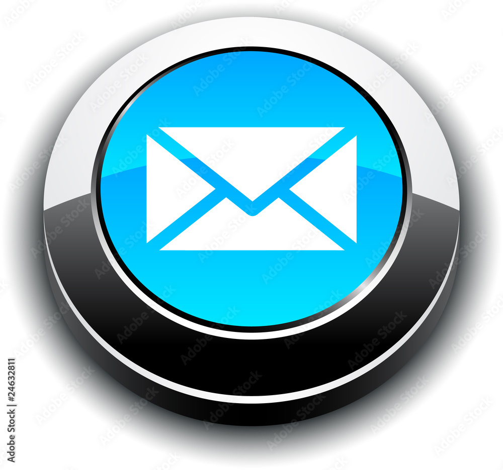 mail 3d round button. mail 3d round button.