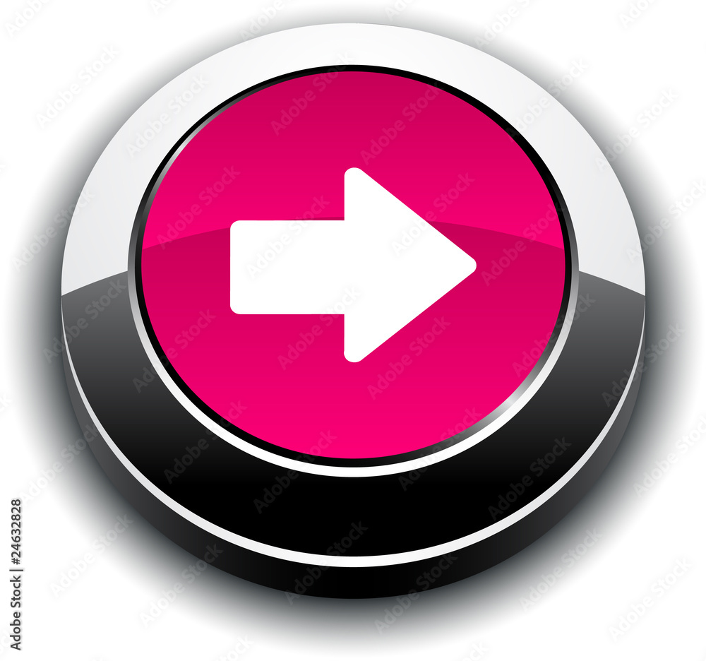 Arrow 3d round button. Arrow 3d round button.