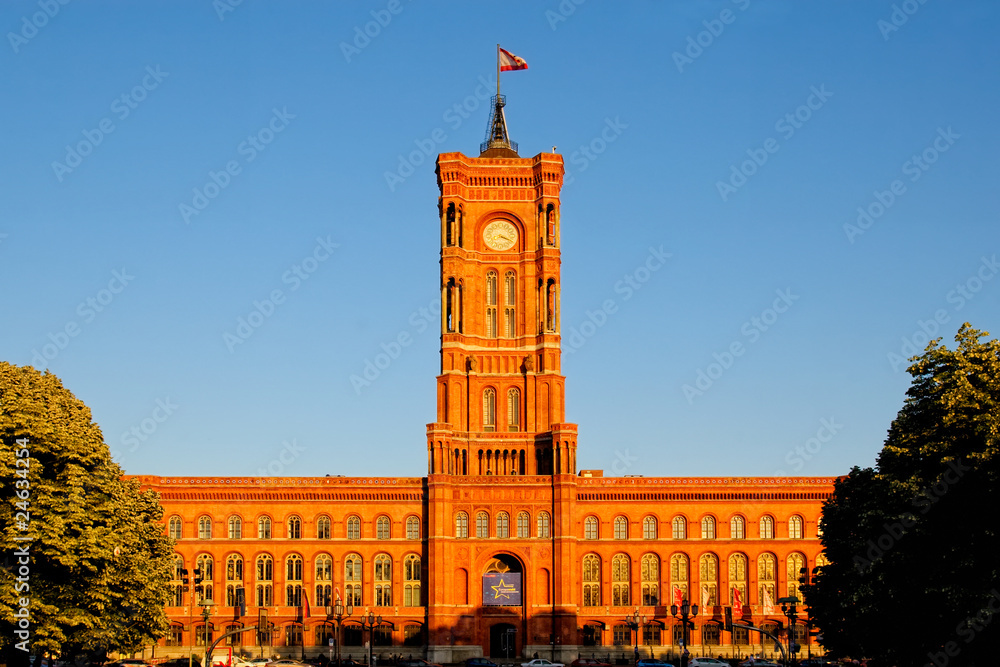 Naklejka premium Rotes Rathaus Berlin
