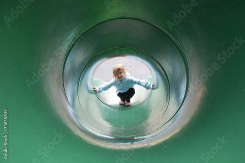 Tunnel Slide Girl