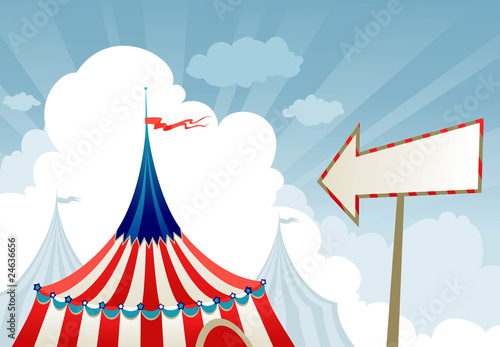 Circus tent top